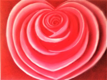Rose en coeur